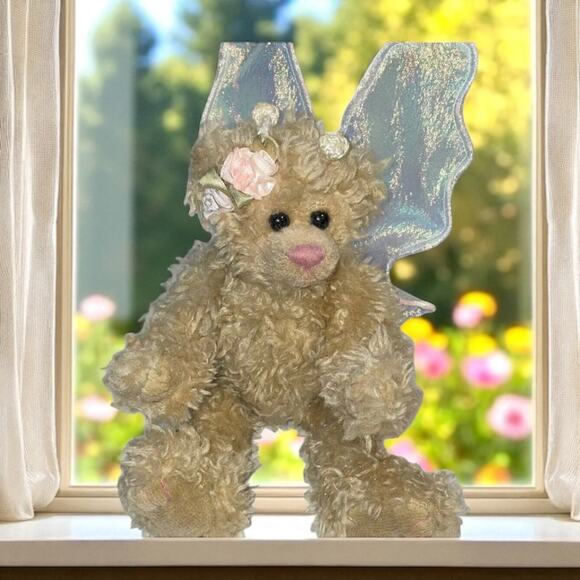 Vintage Ty Attic Treasures Plush Teddy Bear Fairy Rafaella Wings Nursery Shower - Picture 13 of 13